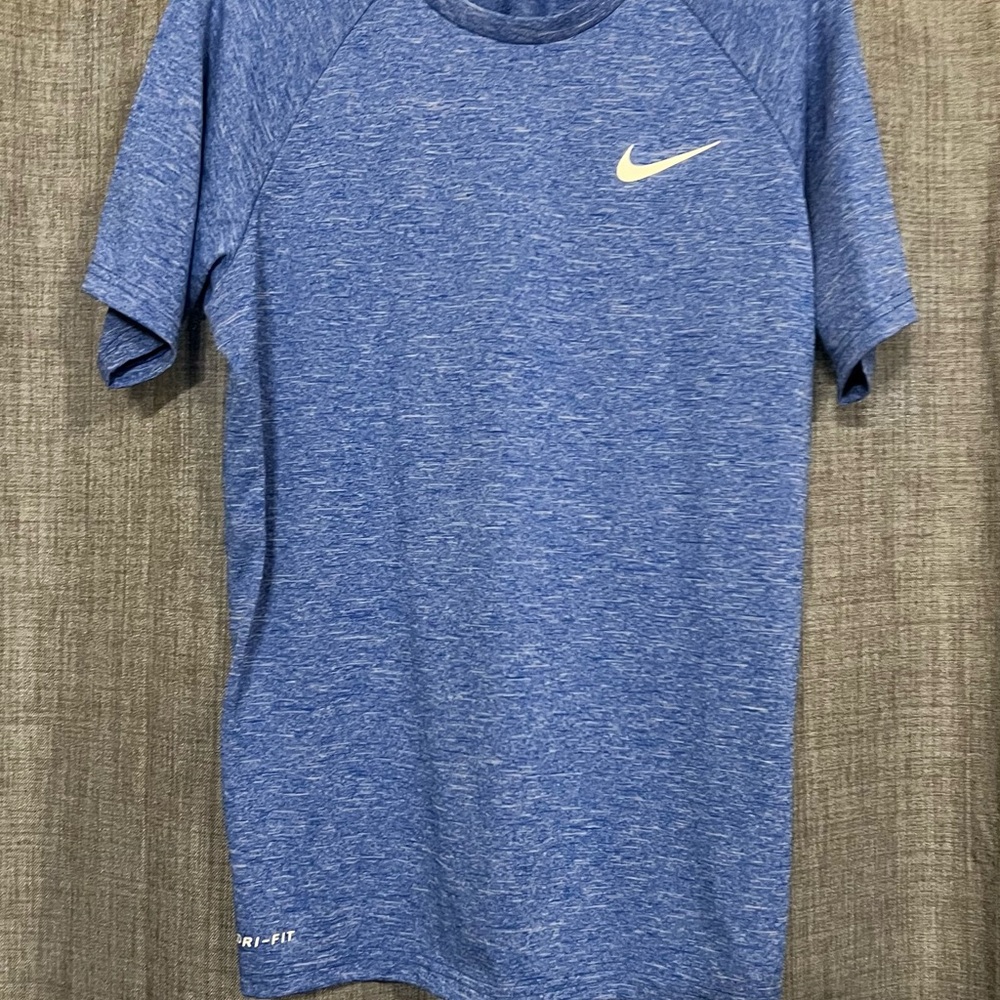 Nike Men's Heathered Blue Short Sleeve Tee